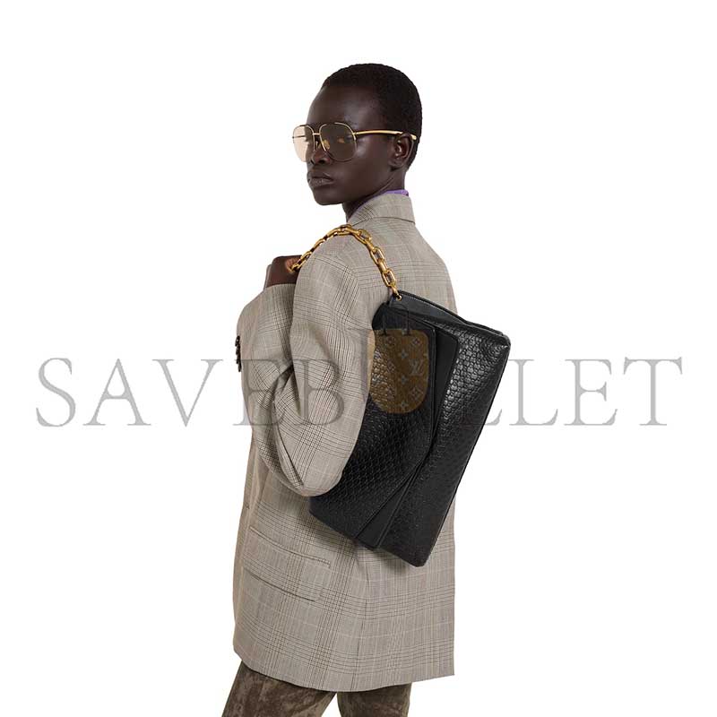 GUCCI LARGE SHOULDER BAG WITH CHAIN 857362 (36*19.5*9.5cm)